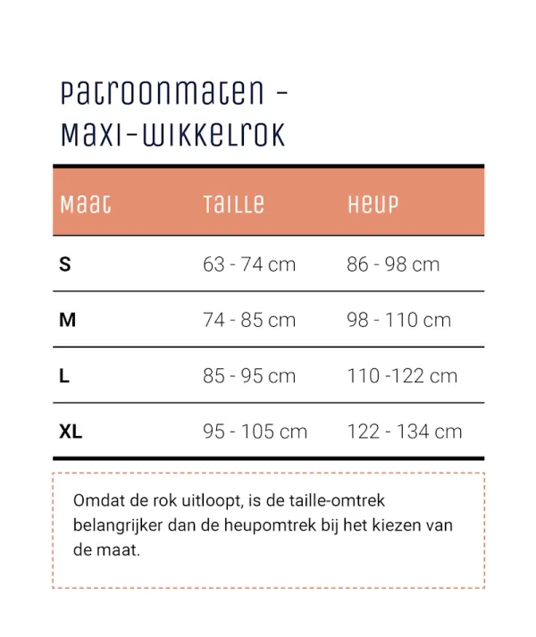 Maxi-wikkelrok